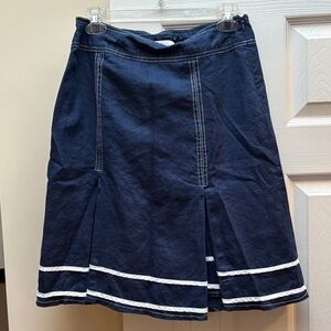 Anthropologie Skirt Lucy and Laurel 100% linen skirt Sz 8 Lined EUC